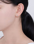 Radiant Sun Sterling Silver Stud Earrings with Sparkling CZ
